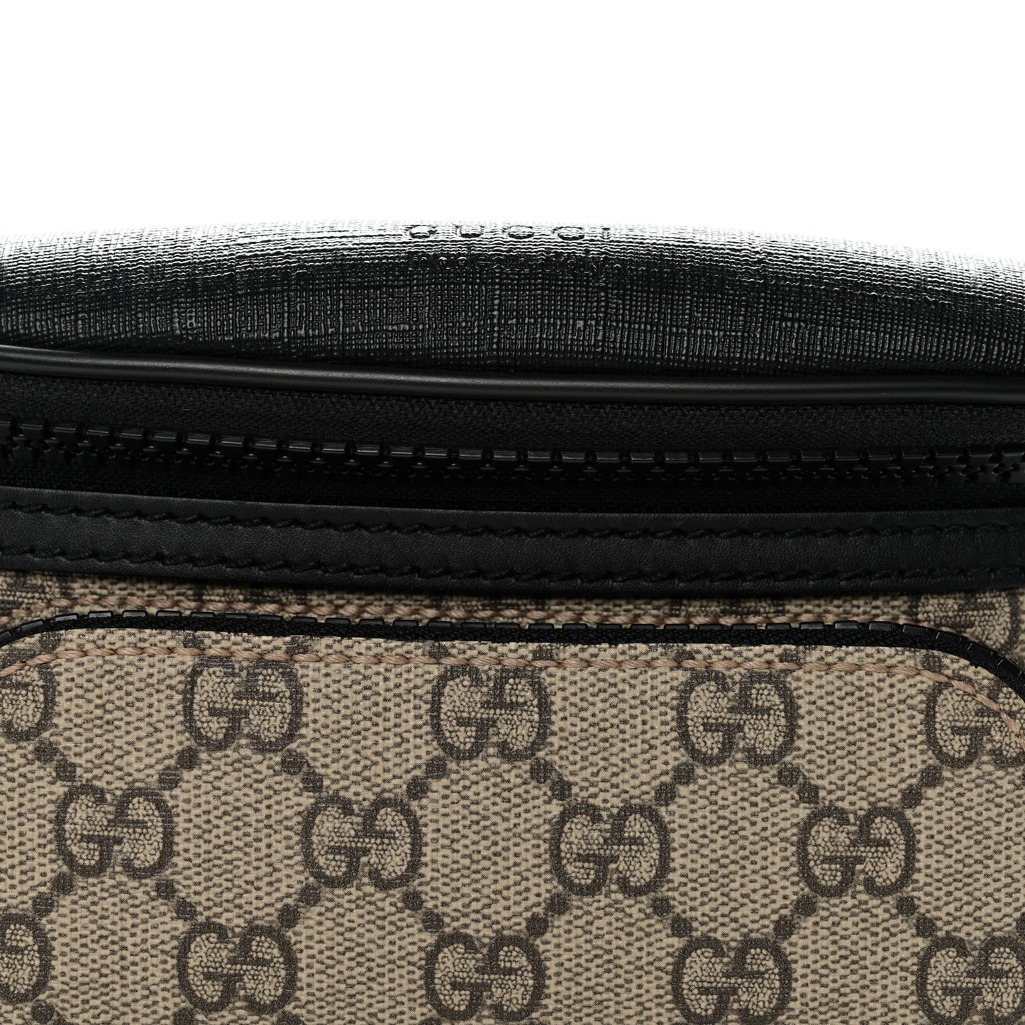 GG Supreme Monogram Belt Bag Black