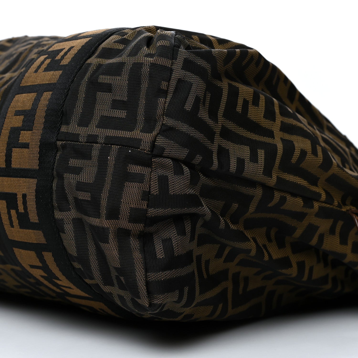 Fendi Zucca Vitello Patchwork Shoulder Bag Tobacco Sabbia 9 of 9