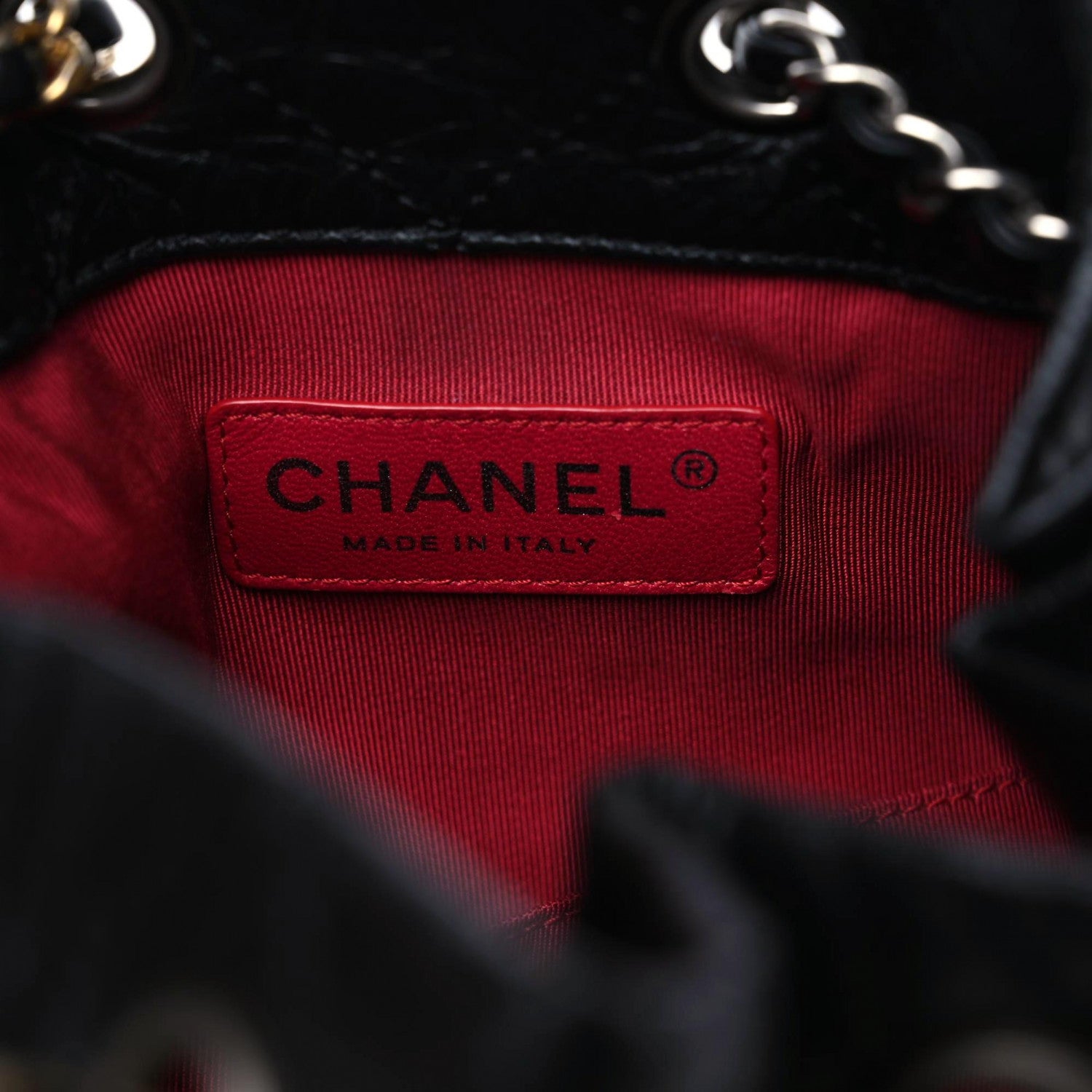 Chanel Aged Calfskin Quilted Gabrielle Backpack Black 7 of 10