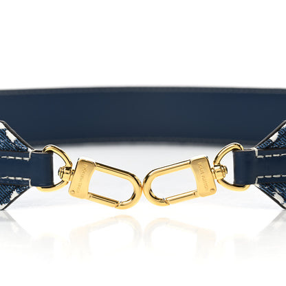 Louis Vuitton Denim Monogram Jacquard Bandouliere Shoulder Strap Bleu 4 of 4