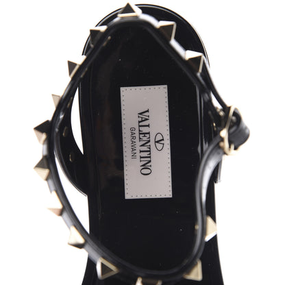 Valentino Garavani PVC Jelly Rockstud Caged Sandals 37 Black 6 of 8