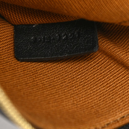 Celine Triomphe Canvas Logo Coin and Card Pouch With Hook Black 6 of 6