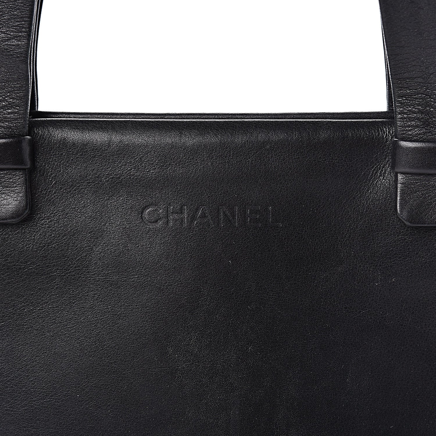 Chanel Calfskin Logo Shoulder Bag Black 11 of 14