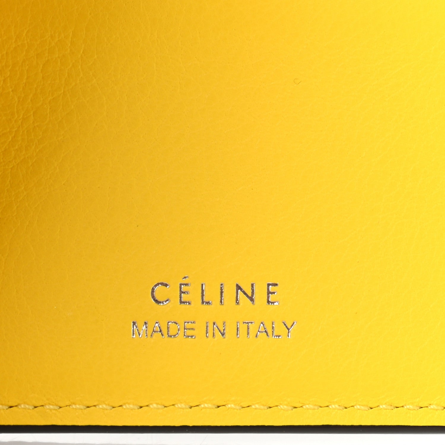 Celine Drummed Calfskin Small Multifunction Folded Wallet Black 6 of 8