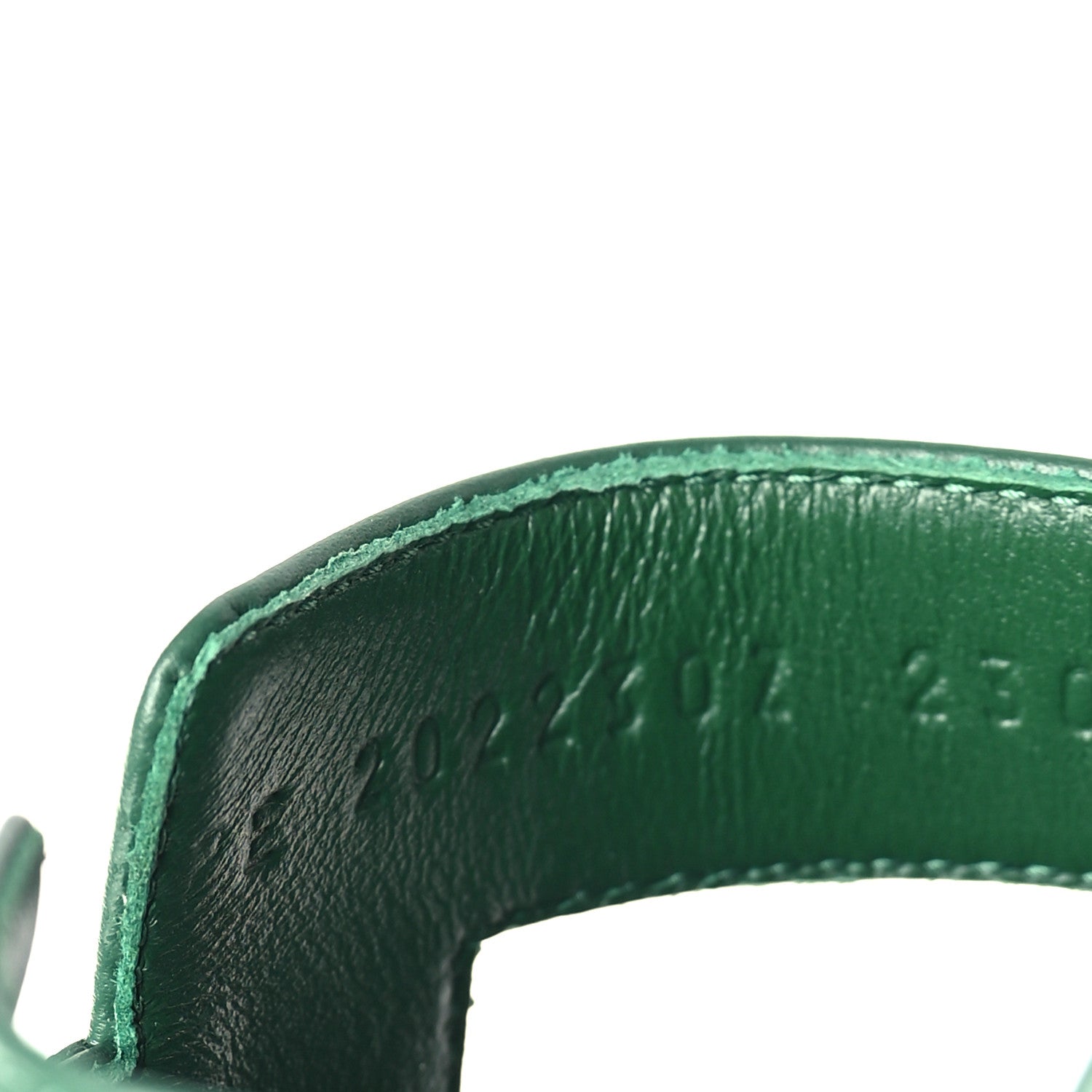 Hermes Calfskin Oran Sandals 40 Vert Viride 9 of 10