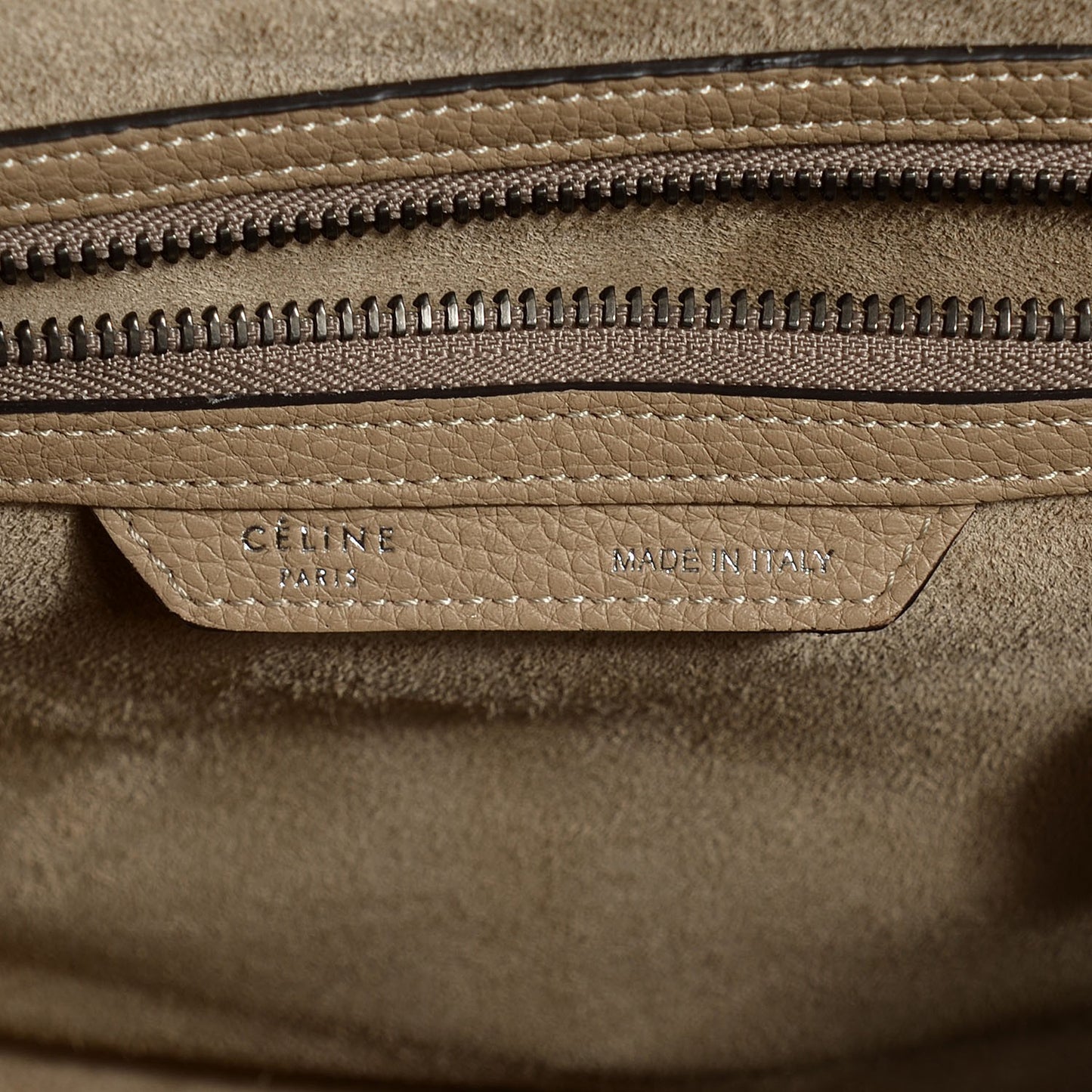 Drummed Calfskin Mini Luggage Dune