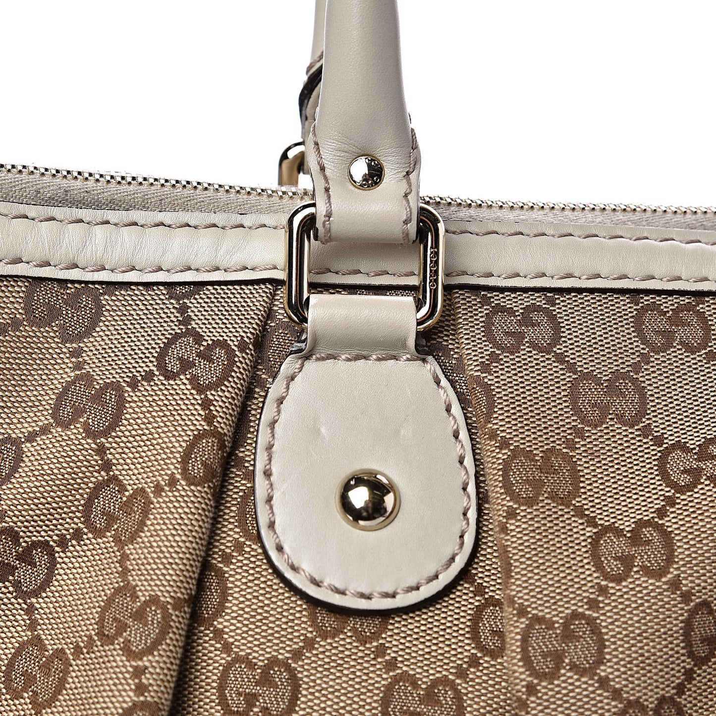 Monogram Large Sukey Top Handle Tote Off White