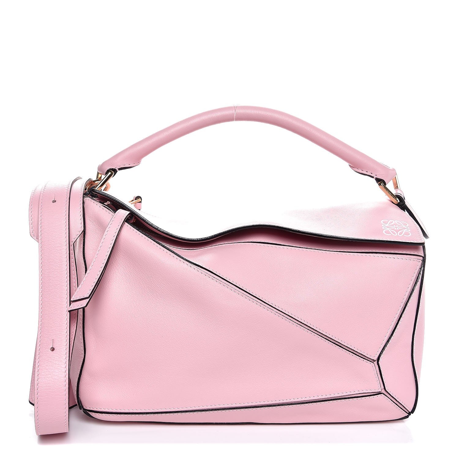 Loewe Calfskin Puzzle Bag Soft Pink 1 of 7