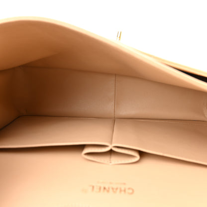 Chanel Caviar Quilted Jumbo Double Flap Beige Clair 5 of 10