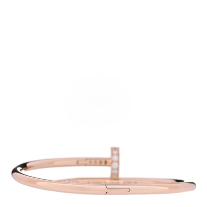 Cartier 18K Pink Gold Diamond Juste Un Clou Bracelet 16 3 of 5