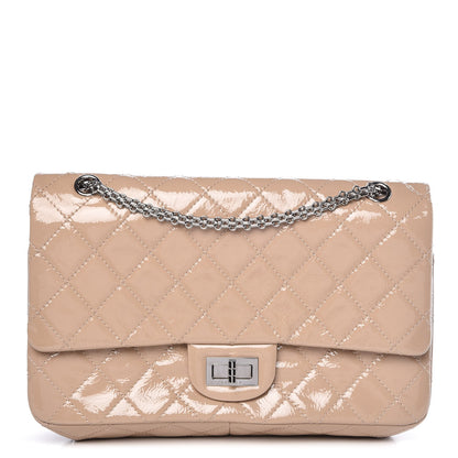Chanel Distressed Patent Quilted 2.55 Reissue Flap 227 Beige 1 of 8