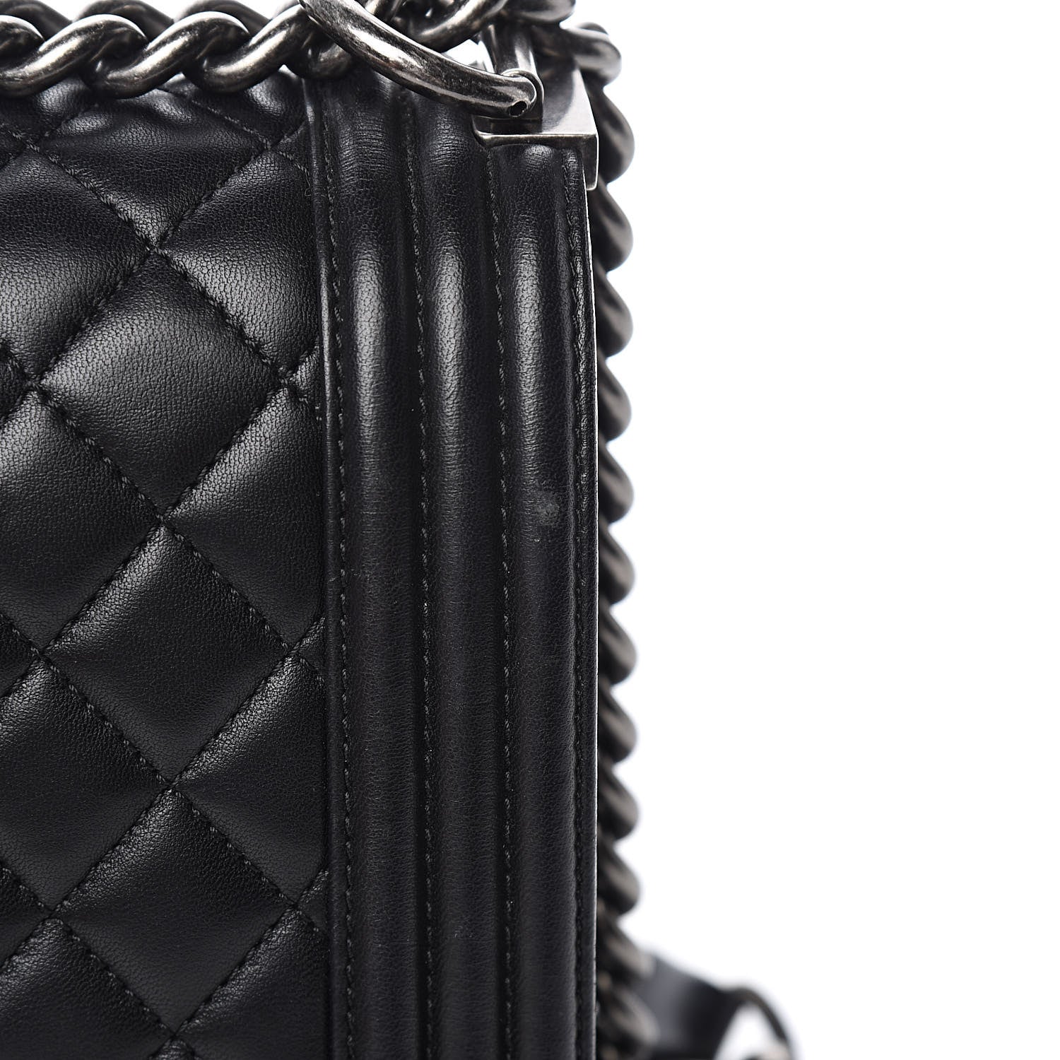 Chanel Lambskin Quilted New Medium Boy Flap Black 15 of 16