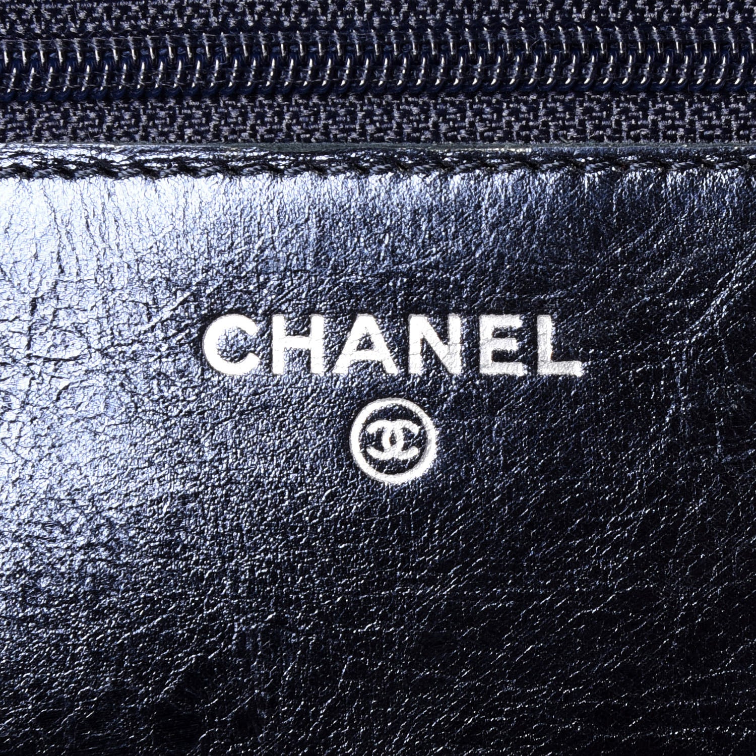Chanel Metallic Lambskin Quilted Reissue Wallet On Chain WOC Blue 5 of 11
