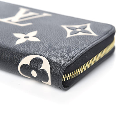Louis Vuitton Empreinte Monogram Giant Zippy Wallet Black Beige 8 of 8