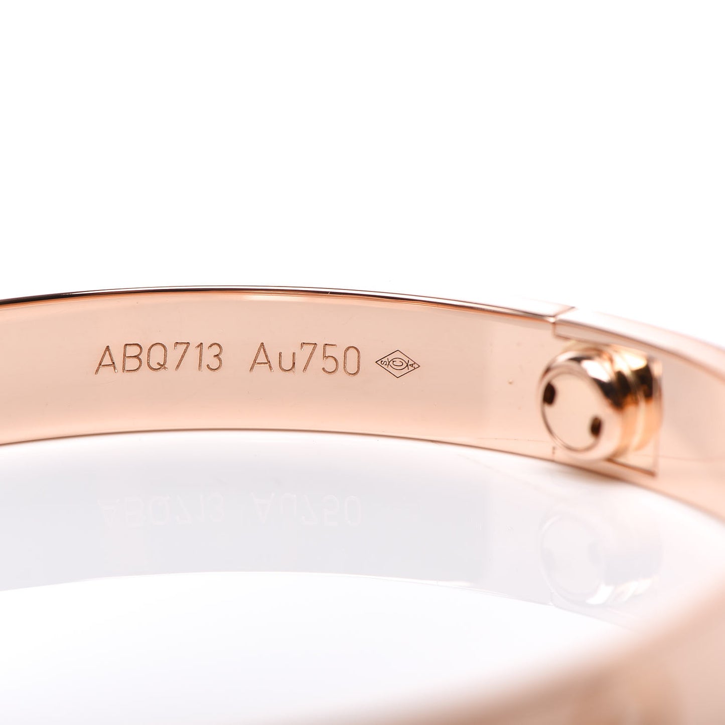 18K Pink Gold LOVE Bracelet 17