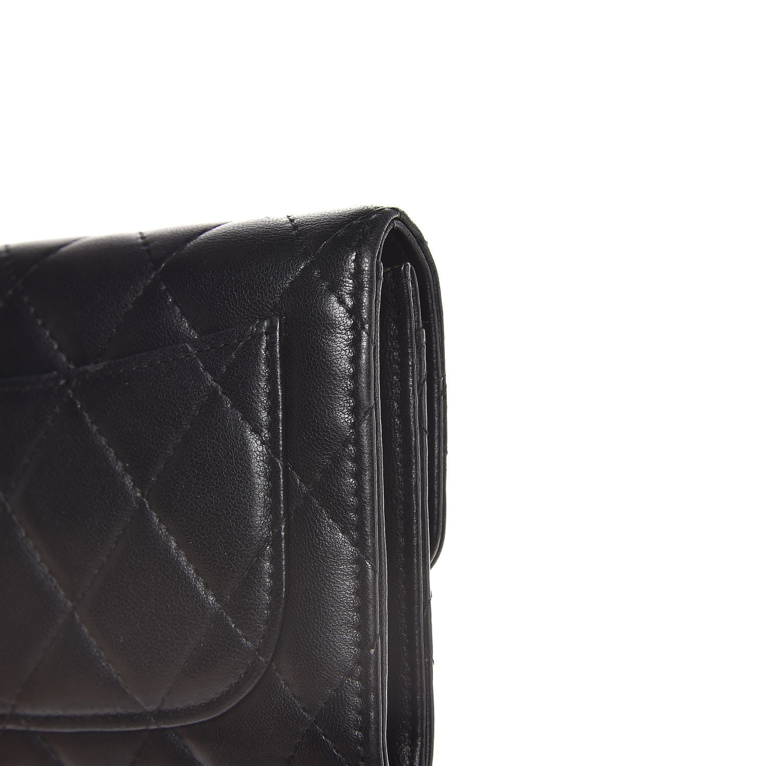 Chanel Lambskin Quilted Small Flap Wallet Black 11 of 11