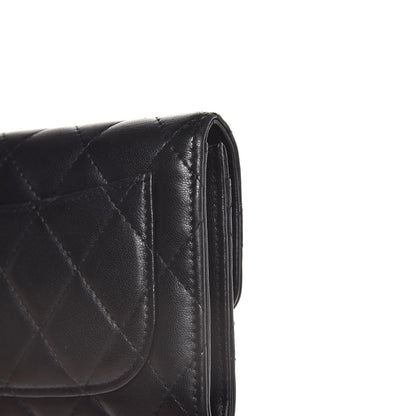 Chanel Lambskin Quilted Small Flap Wallet Black 11 of 11