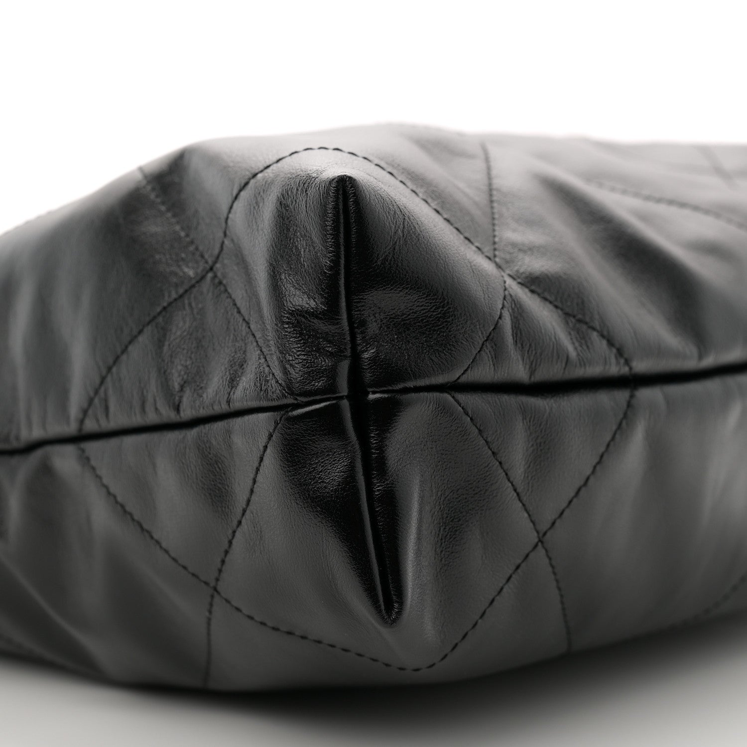 Chanel Shiny Calfskin Quilted Small Chanel 22 Black 10 of 11
