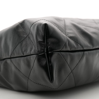 Chanel Shiny Calfskin Quilted Small Chanel 22 Black 10 of 11