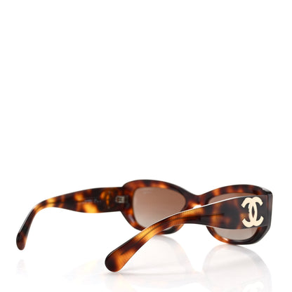 Chanel Acetate Polarized Rectangle Sunglasses 5493 Tortoise 4 of 8
