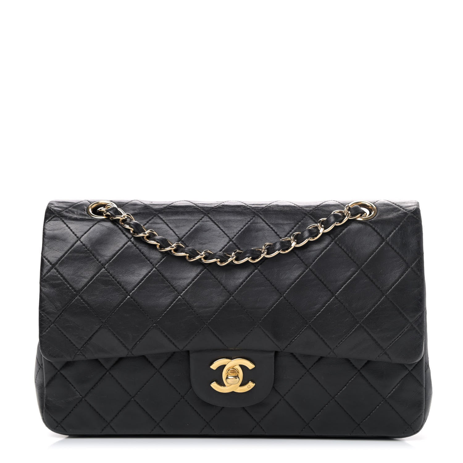 Chanel Lambskin Quilted Small Double Flap Black 1 of 4