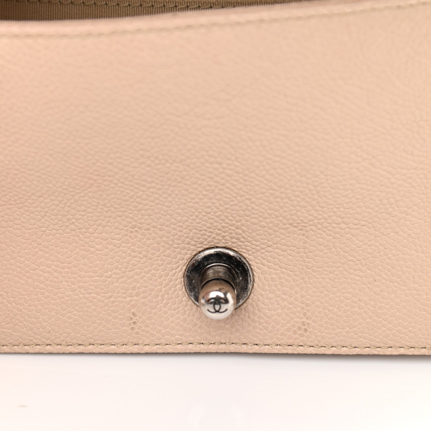 Chanel Caviar Quilted Small Boy Flap Light Beige 11 of 14