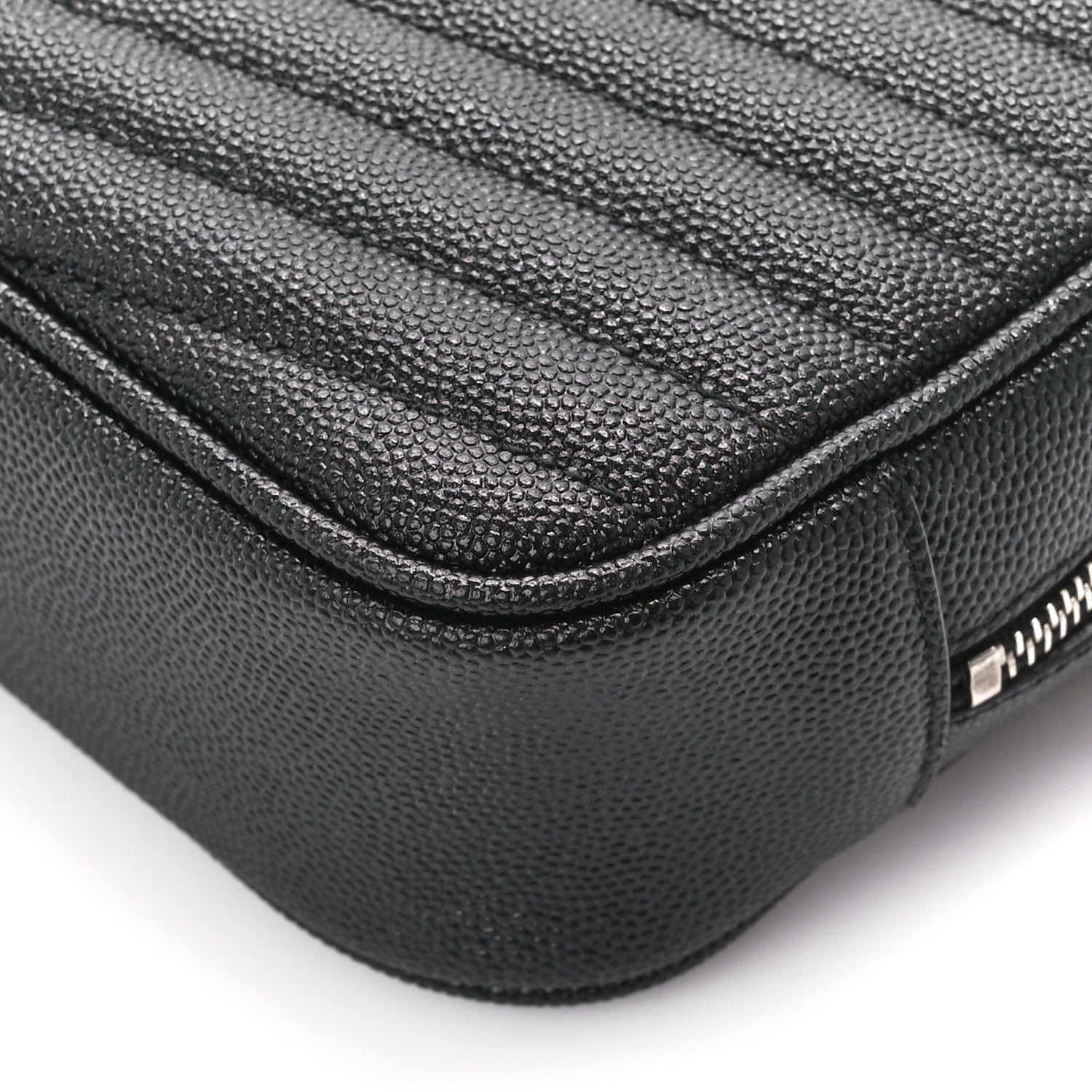 Saint Laurent Grain De Poudre Matelasse Monogram Mini Lou Camera Bag Black 10 of 10