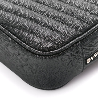 Saint Laurent Grain De Poudre Matelasse Monogram Mini Lou Camera Bag Black 10 of 10