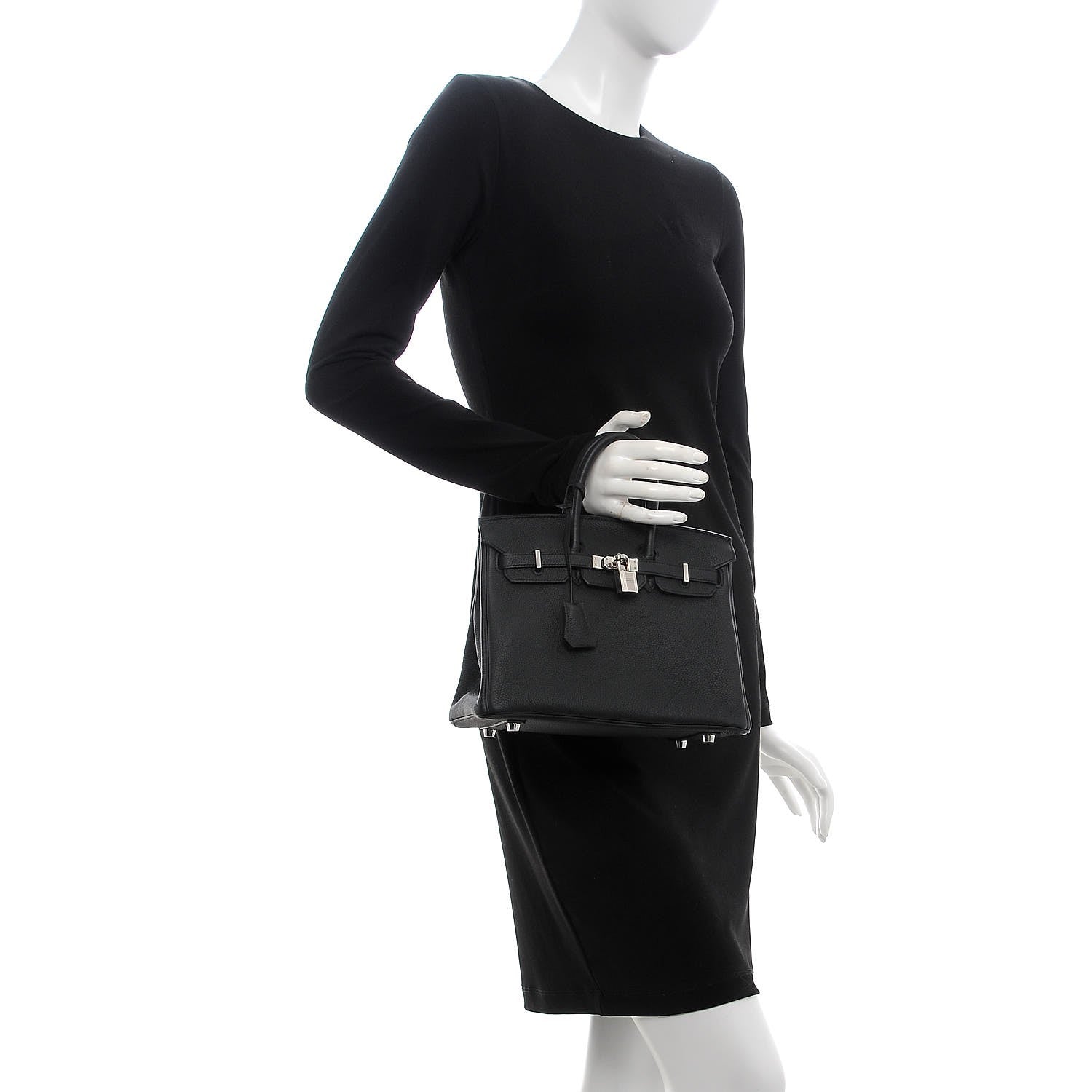 Hermes Togo Birkin 25 Black 2 of 34