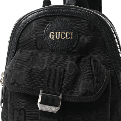 Gucci Econyl Nylon Monogram Off The Grid Sling Backpack Black 7 of 10