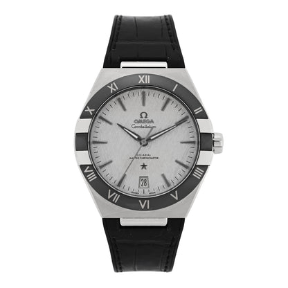 Omega Stainless Steel Alligator 41mm Constellation Co-axial Master Chronometer Automatic Watch Grey 131.33.41.21.06.001 1 of 5