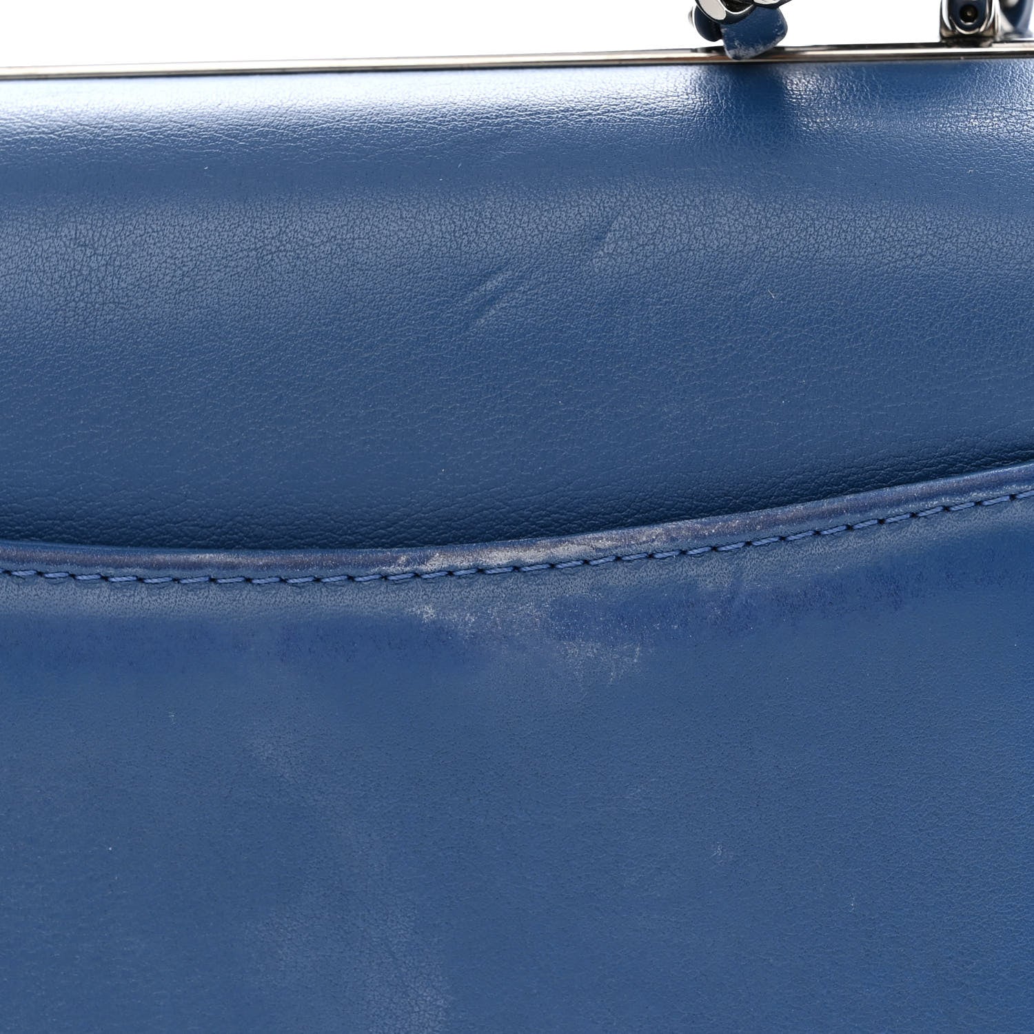 Chanel Calfskin Small Trendy CC Dual Handle Flap Bag Blue 12 of 21