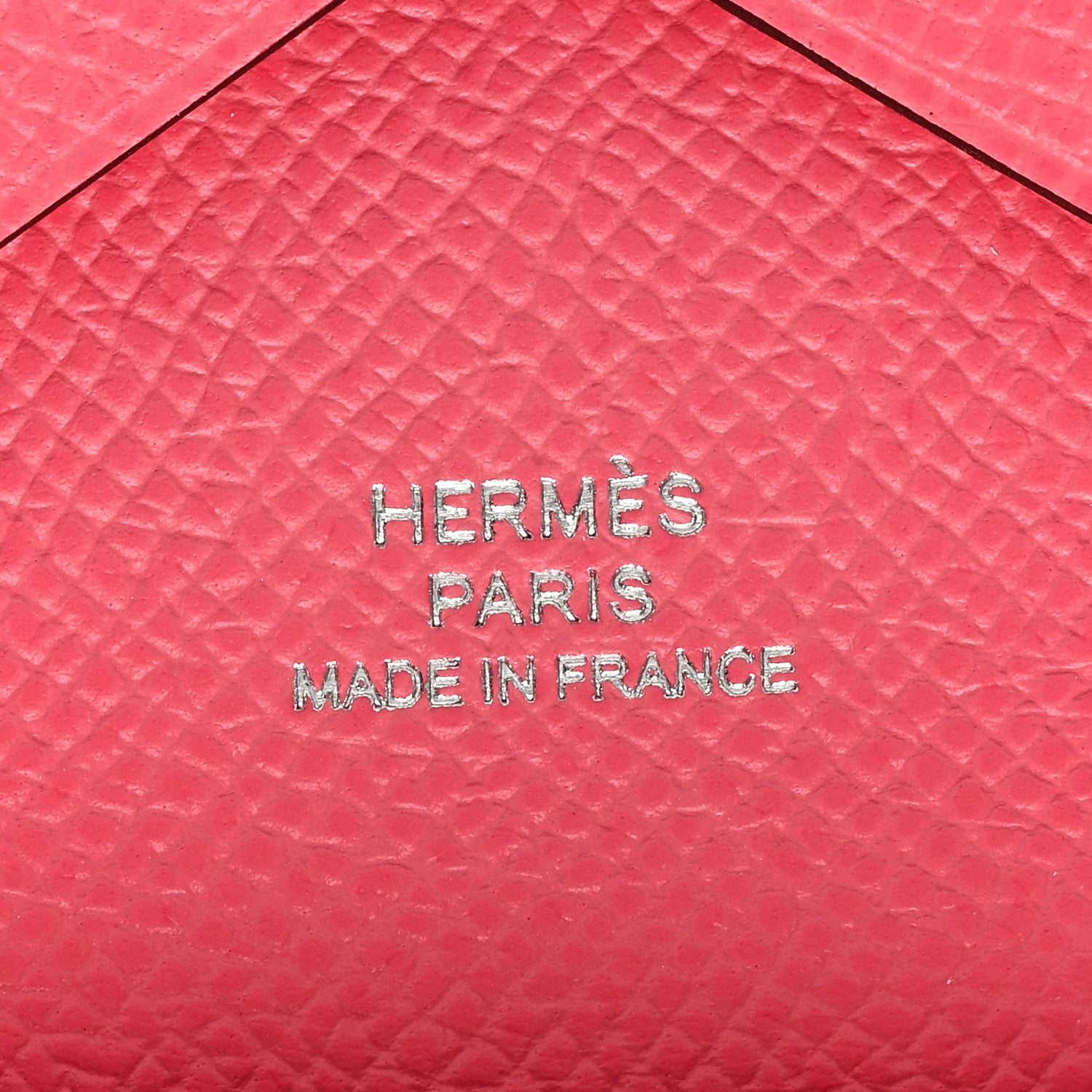Hermes Epsom Calvi Duo Card Case Rose Azalee 6 of 6