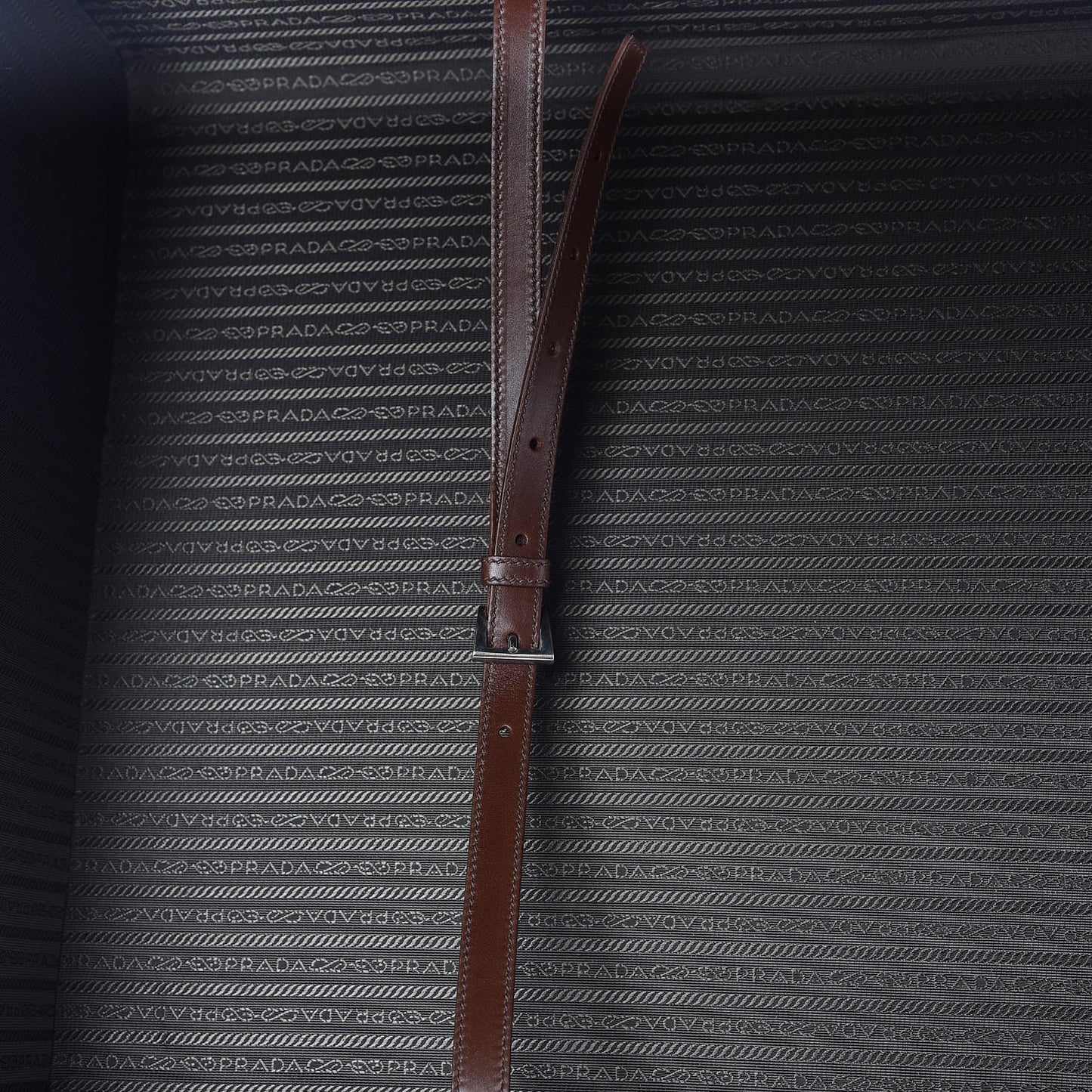 Jacquard Logo Crocodile Trim Suitcase Corda Tabacco