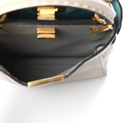 Fendi Cuoio Romano Selleria Medium Peekaboo Iconic Essentially Satchel Latte Laguna Tortora 5 of 9