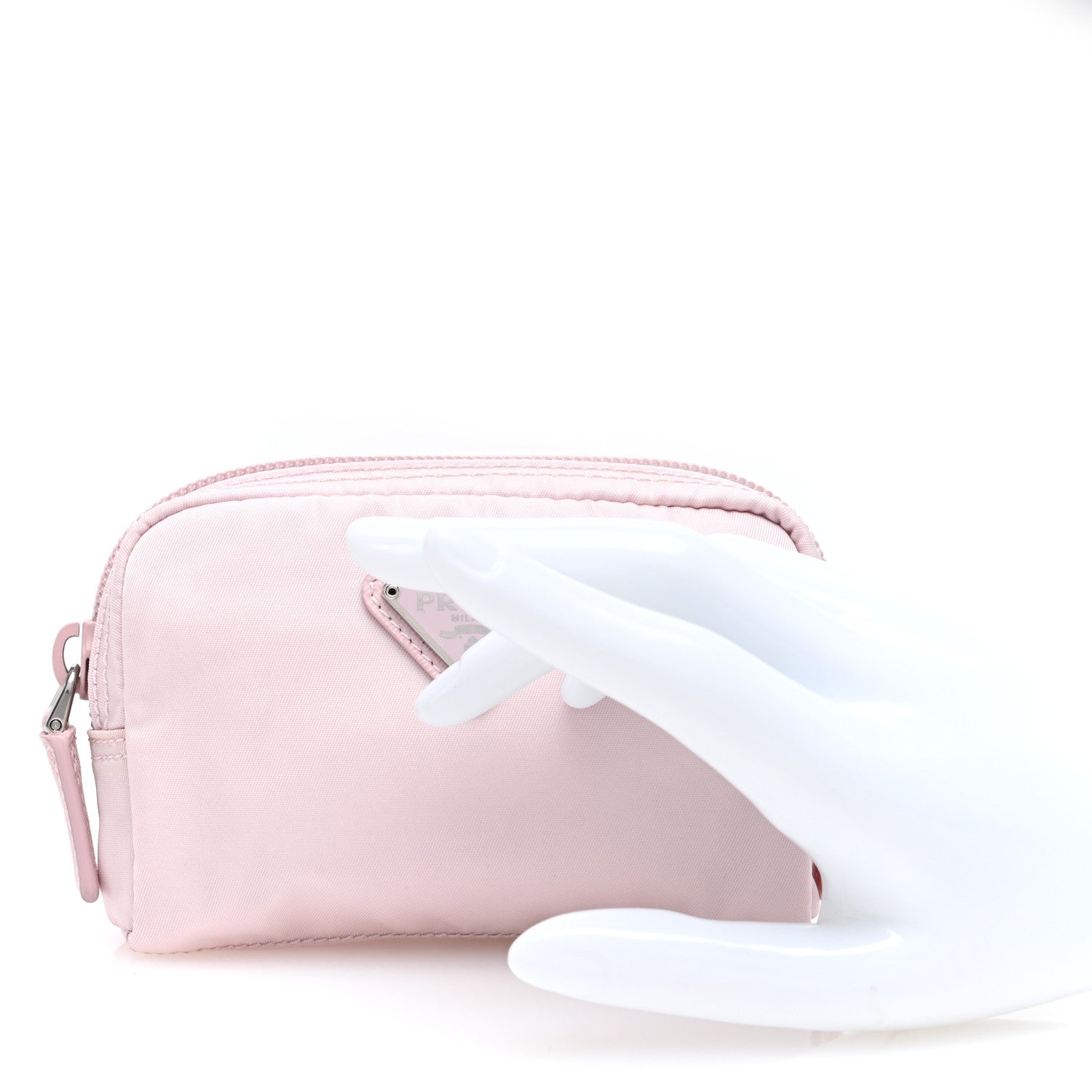 Prada Tessuto Nylon Vela Cosmetic Pouch Alabastro 2 of 7