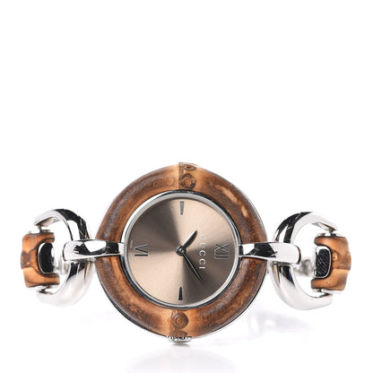 Gucci Stainless Steel Bamboo 35mm Quartz Watch Brown 3 of 6