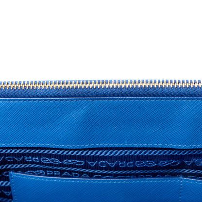 Prada Saffiano Lux Medium Galleria Double Zip Tote Azzurro 16 of 23