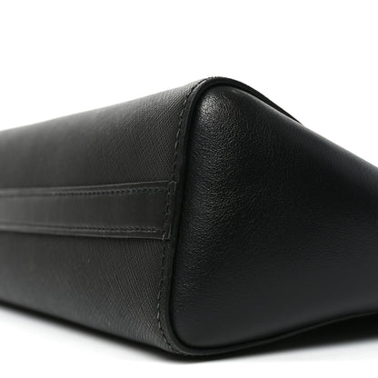Prada Saffiano Soft Calfskin Small Zippered Tote Black 9 of 9