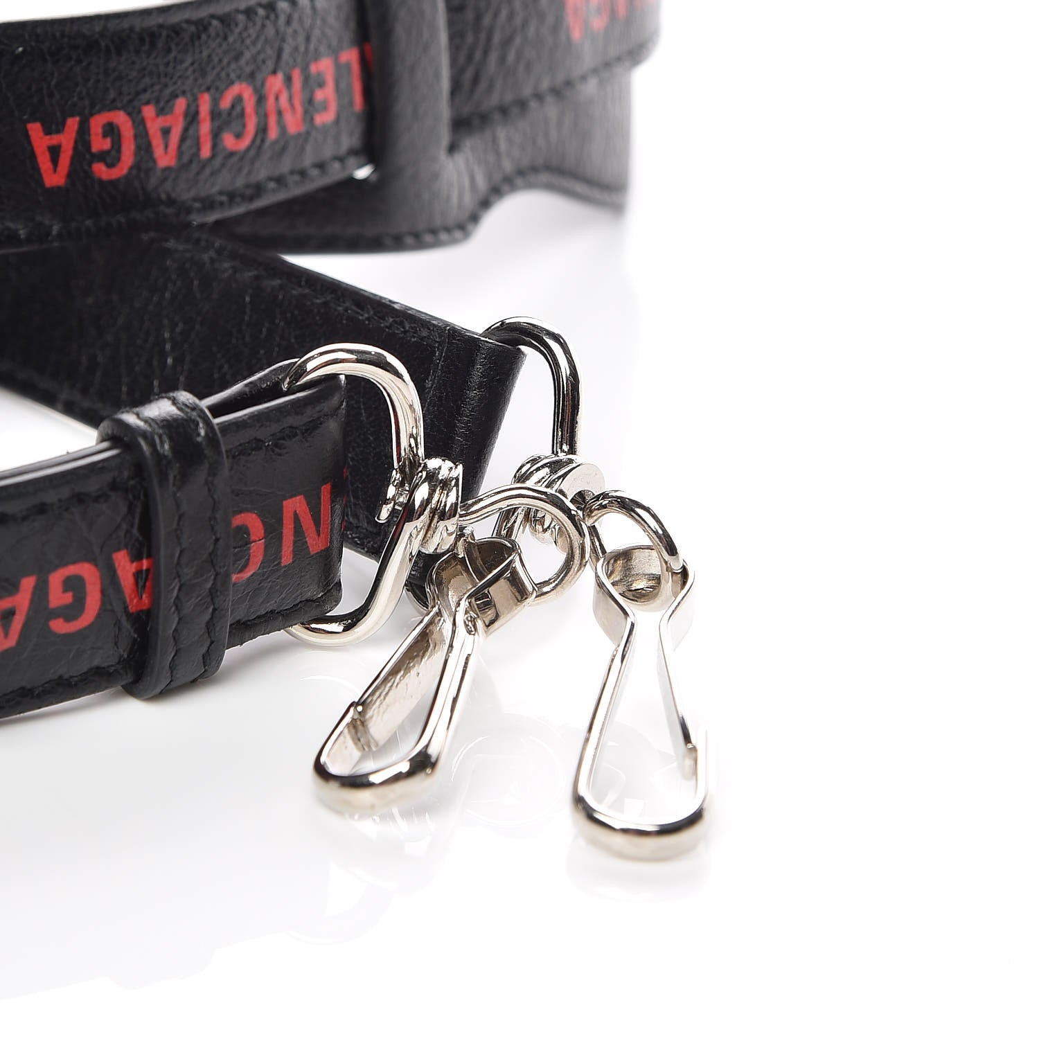 Balenciaga Agneau Classic Hardware Logo Shoulder Strap Black 3 of 4