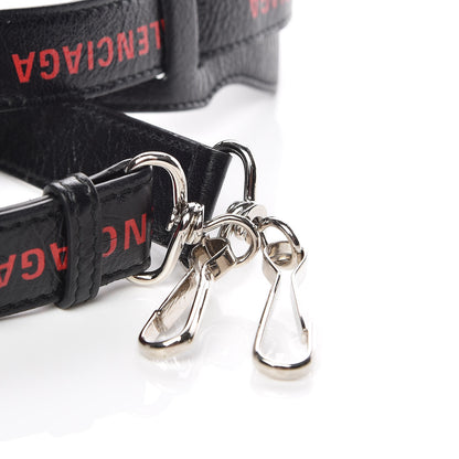 Balenciaga Agneau Classic Hardware Logo Shoulder Strap Black 3 of 4