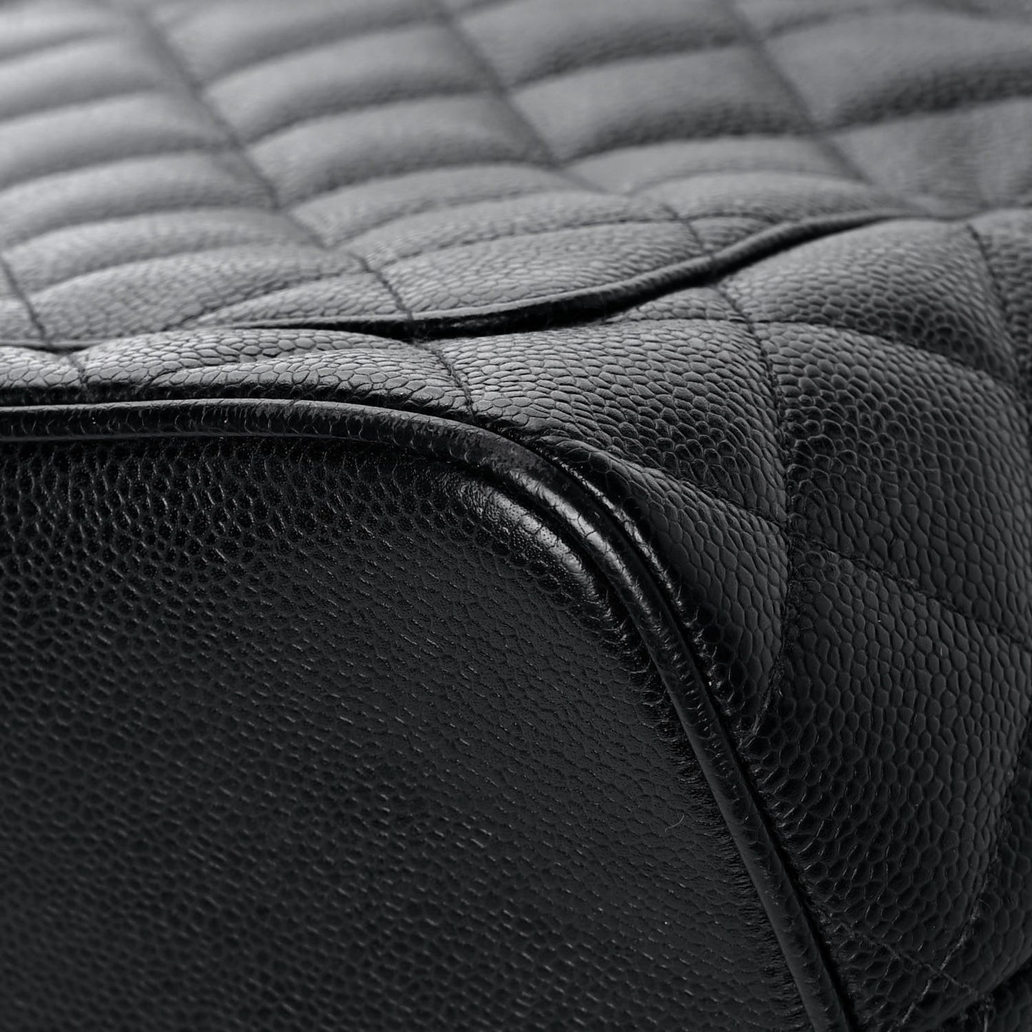 Caviar Quilted Medallion Tote Black