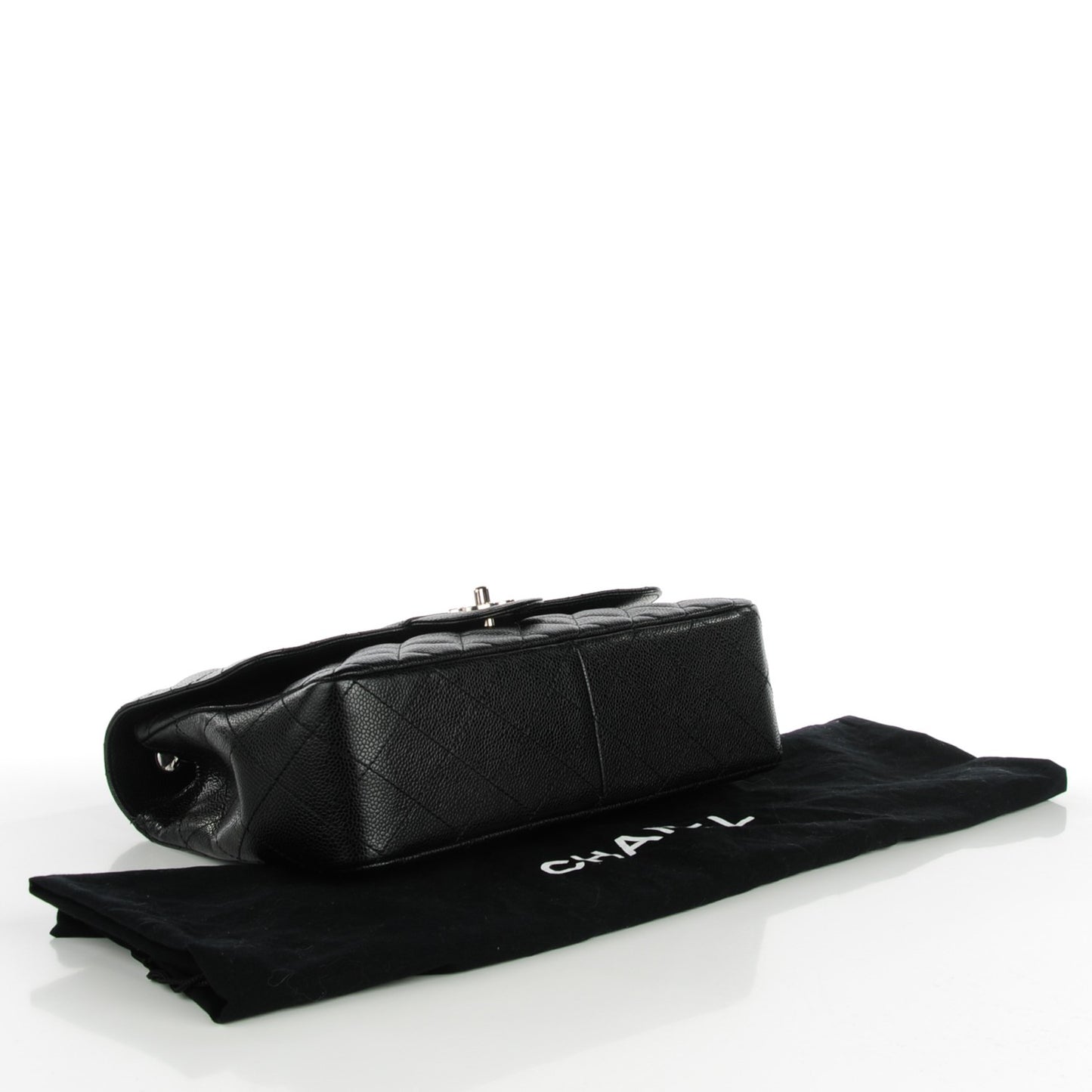 Caviar Quilted Jumbo Single Flap Black