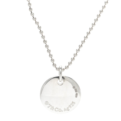 Tiffany Sterling Silver Letter R Round Pendant Beaded Chain Necklace 4 of 6