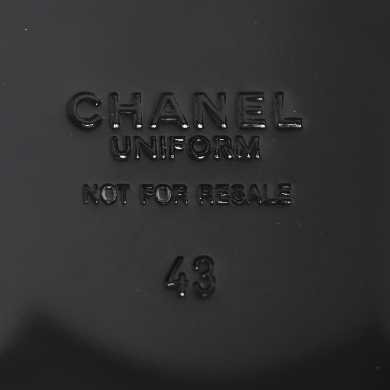 Chanel Lambskin Mens Stitched CC Loafers 43 Black 8 of 10