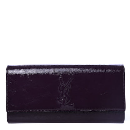 Saint Laurent Calfskin Small Belle De Jour Clutch Purple 1 of 6