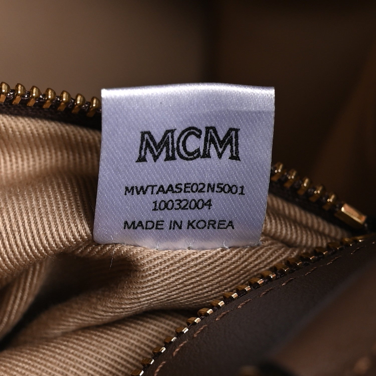 MCM Calfskin Ottomar Monogram Medium Essential Tote Chestnut 7 of 11