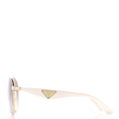 Prada Gradient Aviator Sunglasses SPR53Q White 3 of 7