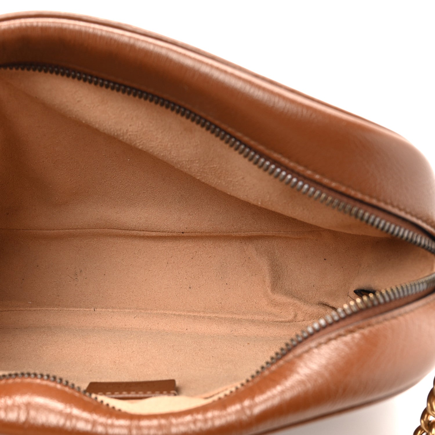 Gucci Glazed Calfskin Matelasse Diagonal Small GG Marmont Chain Shoulder Bag Cuir 5 of 13