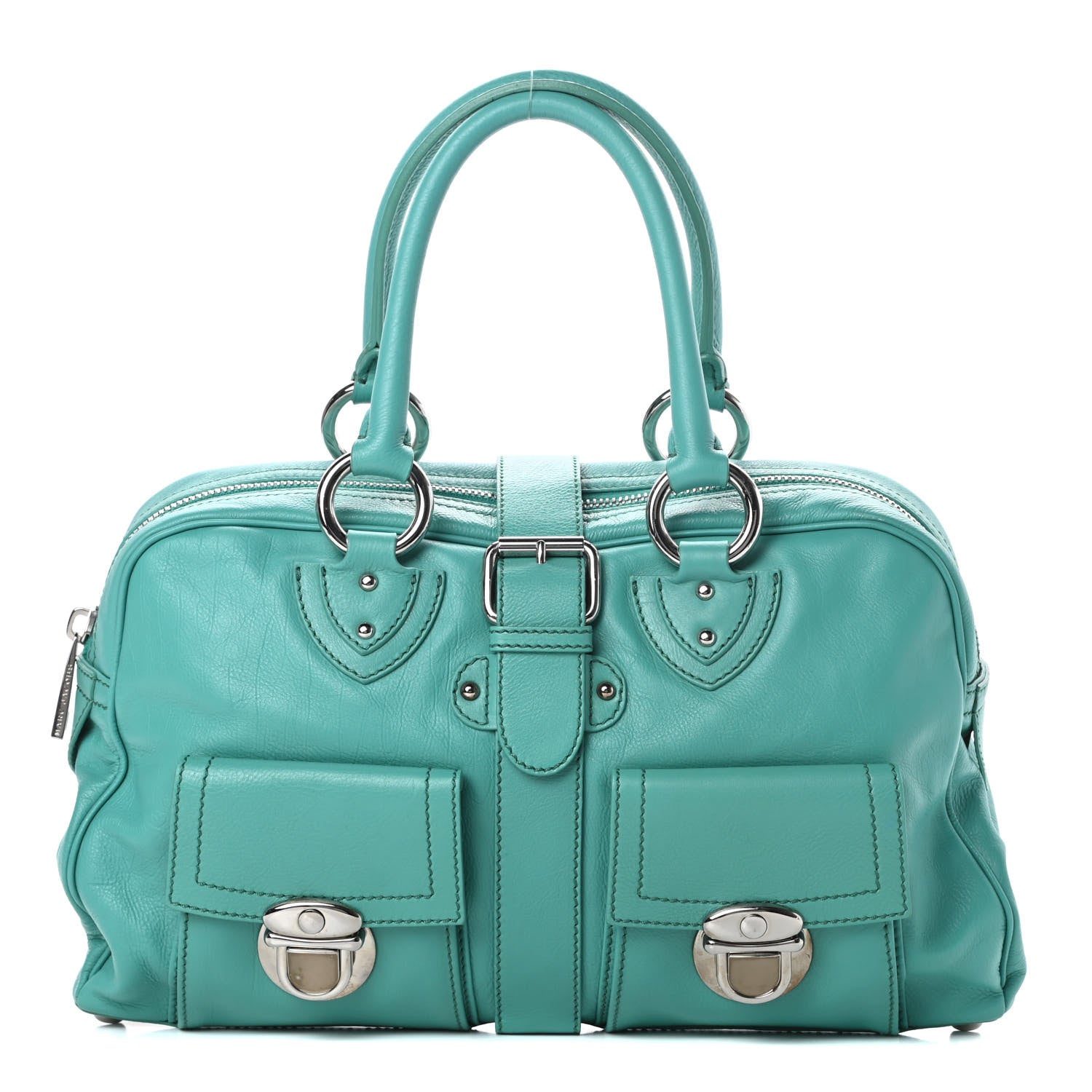Marc Jacobs Calfskin Venetia Satchel Spearmint 1 of 12